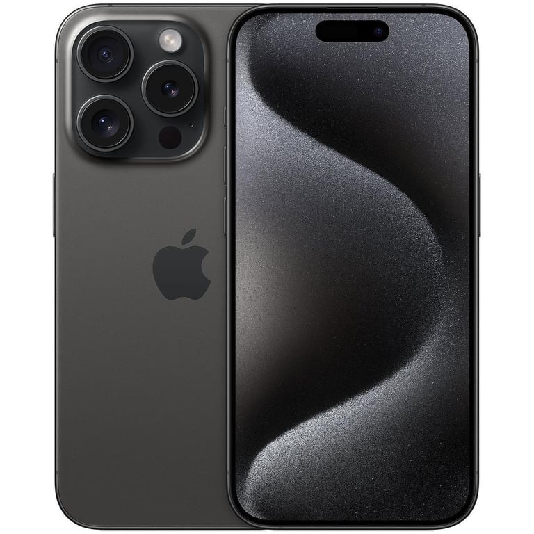 iPhone 15 Pro (5G) 256 Go, Titane noir [SANS FACEID] - Excellent état Parfait état Apple reconditionné disponible sur Pixmania