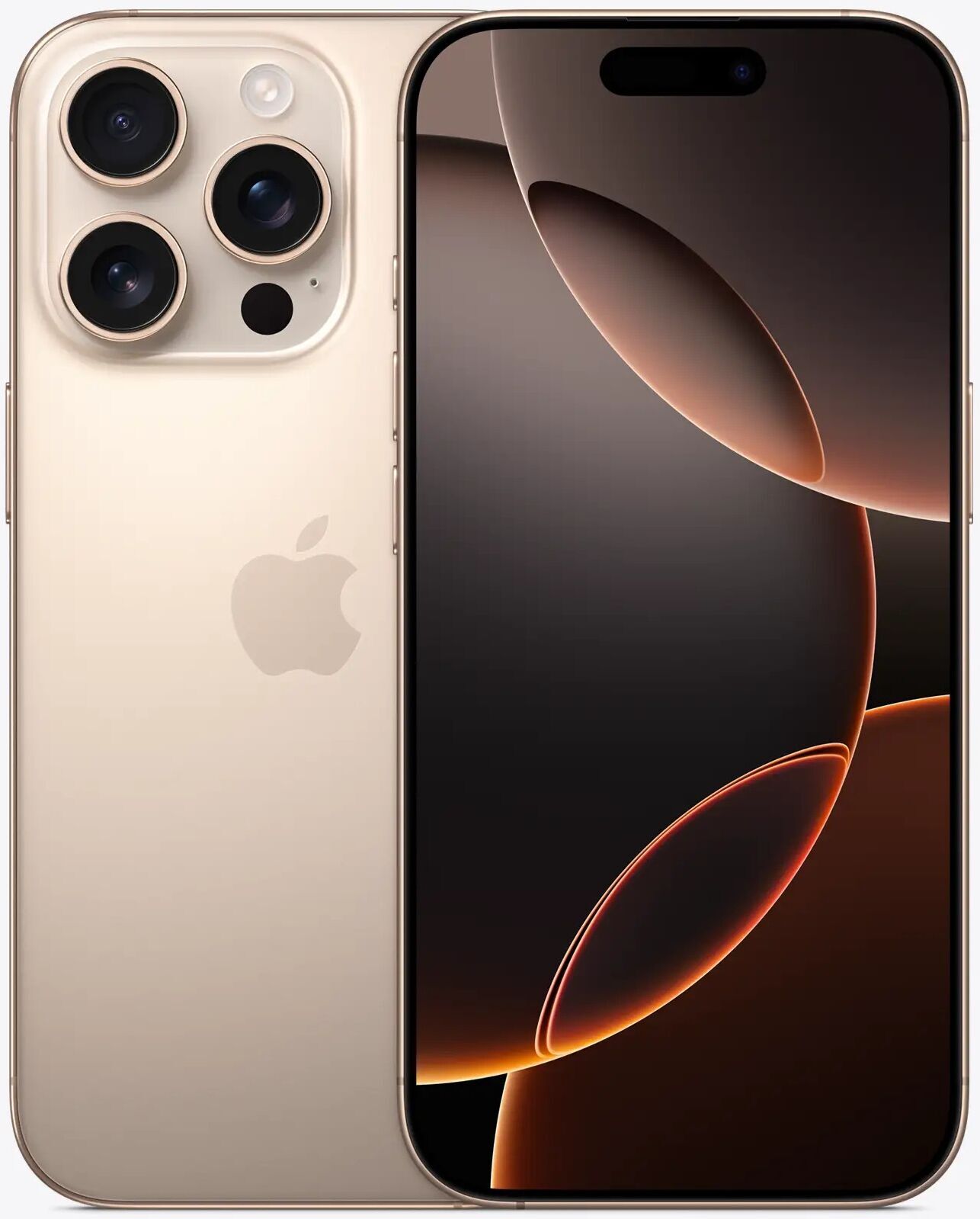 iPhone 16 Pro 256 GB Dual-SIM (2 x eSIM) Titane sable du désert Parfait état Apple reconditionné disponible sur Refurbed