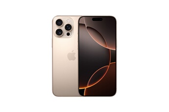 iPhone 16 Pro Max 1To Titane Sable Très bon état Apple reconditionné disponible sur Darty