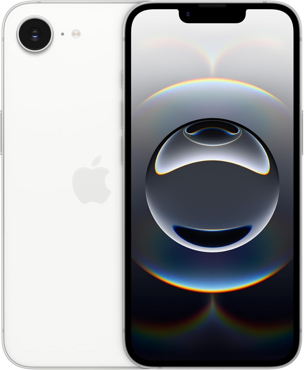 iPhone 16e 128 GB Dual-SIM (eSIM, Nano-SIM) blanc Bon état Apple reconditionné disponible sur Refurbed | Dero