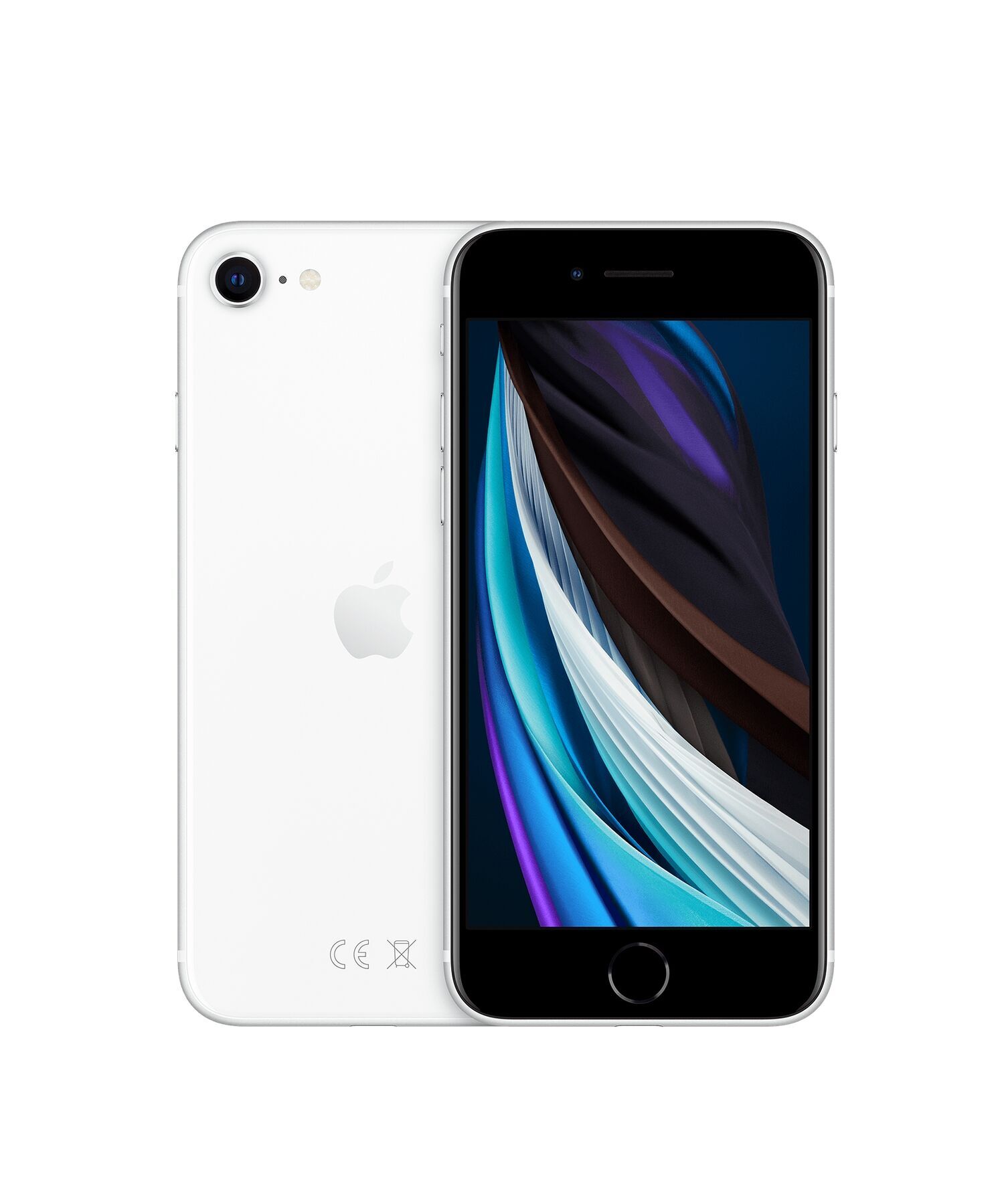 iPhone SE (2020) 64 GB Dual-SIM (eSIM, Nano-SIM) blanc Parfait état Apple reconditionné disponible sur Refurbed