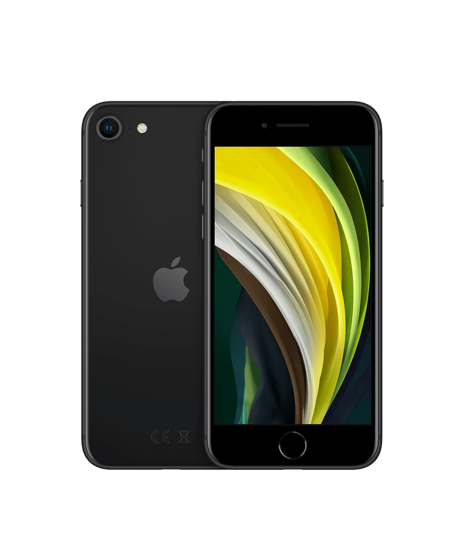 iPhone SE (2020) 64 GB Dual-SIM (eSIM, Nano-SIM) noir Bon état Apple reconditionné disponible sur Refurbed