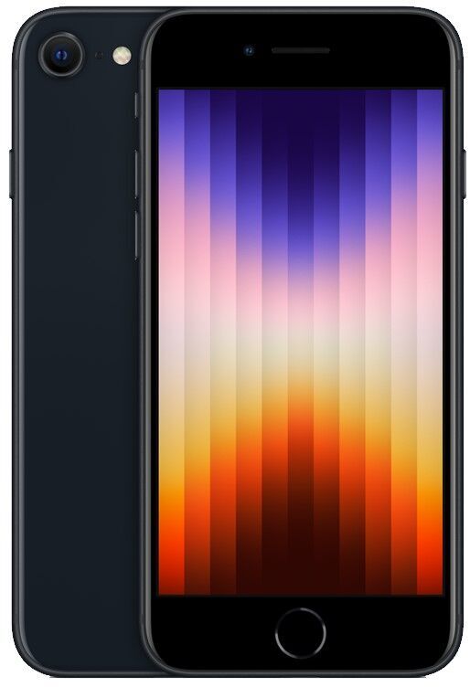 iPhone SE (2022) 128 GB Dual-SIM (eSIM, Nano-SIM) Minuit Très bon état Apple reconditionné disponible sur Refurbed | Dero