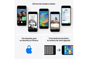 iPhone SE 3ème génération 2022 128Go Lumière stellaire 5G État correct Apple reconditionné disponible sur Darty
