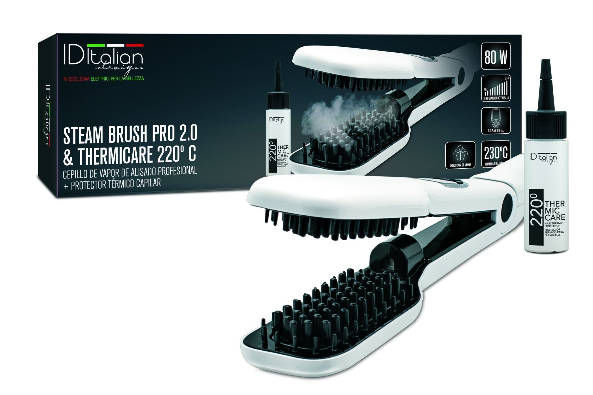 Italian Design Brosse vapeur Pro 2.0 & Thermicare Lisseur blanc Parfait état N/A reconditionné disponible sur Refurbed | Dero