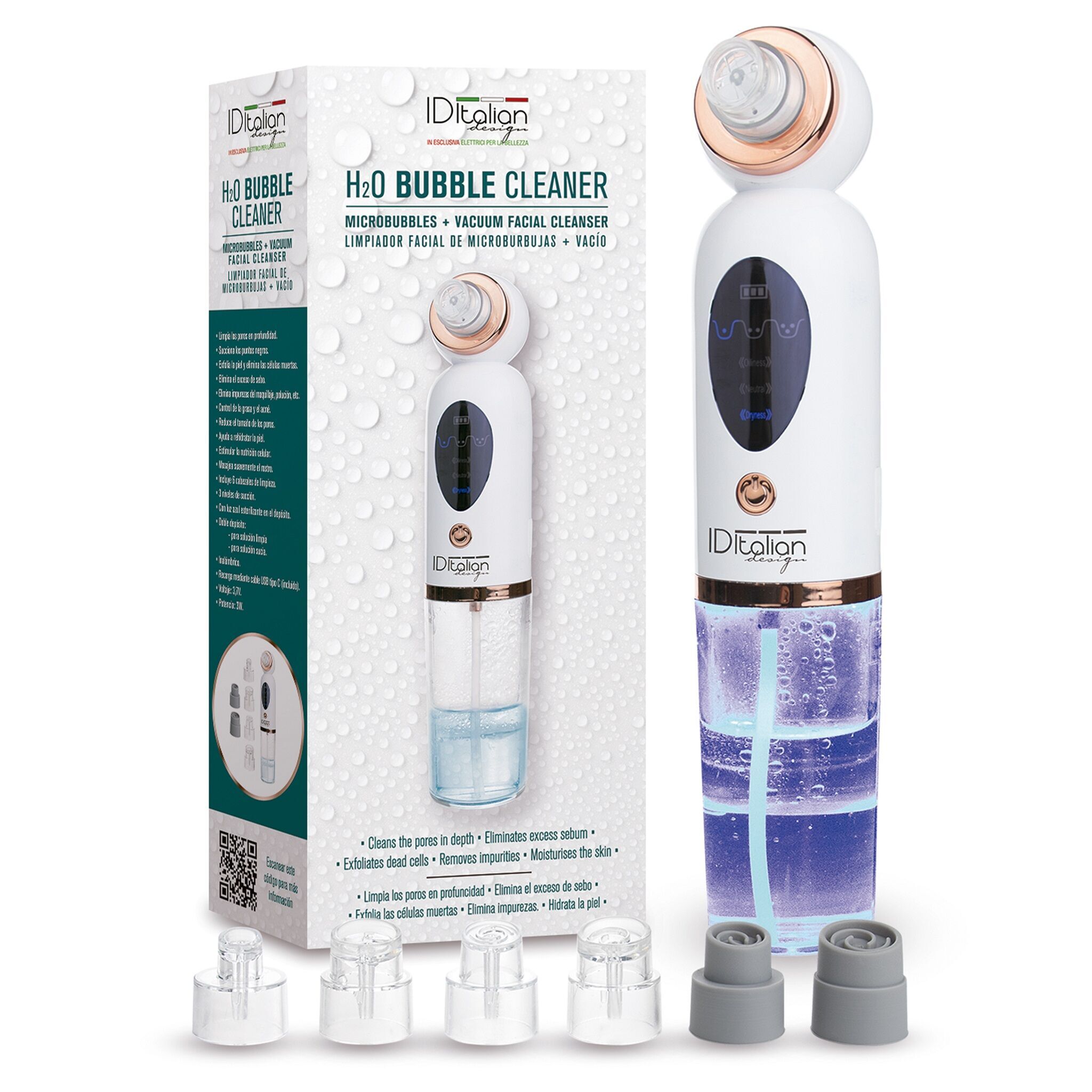 Italian Design H2O Bubble Cleaner Nettoyant visage blanc Parfait état N/A reconditionné disponible sur Refurbed | Dero