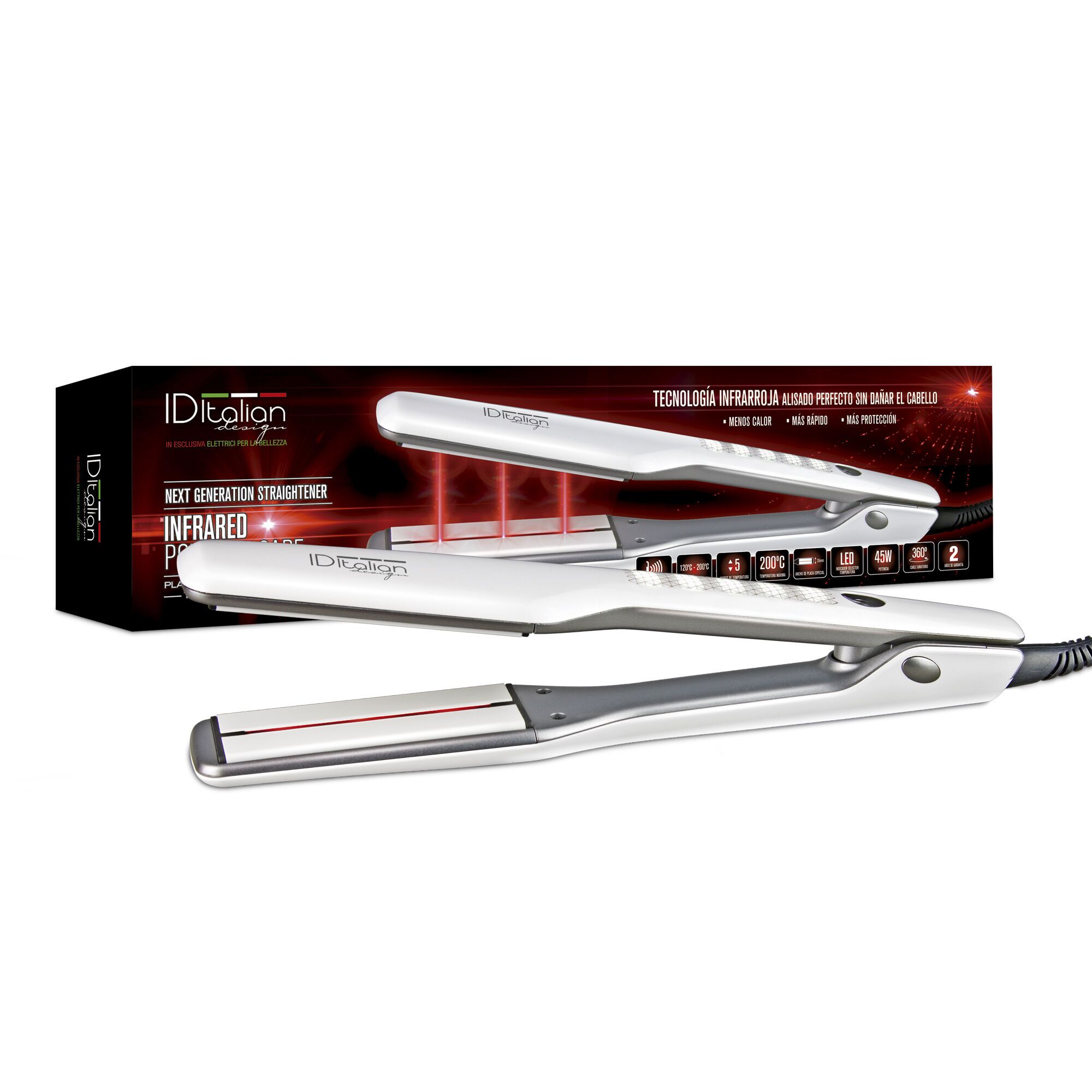 Italian Design Infrared Protect Hair Lisseur cheveux blanc Parfait état N/A reconditionné disponible sur Refurbed | Dero