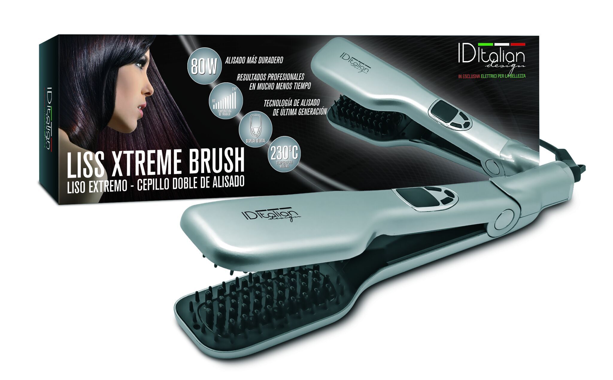 Acheter Italian Design Liss Xtreme Lisseur pour cheveux noir/gris Parfait état - 29,99 € | Dero Italian Design Liss Xtreme Lisseur pour cheveux noir/gris Parfait état N/A reconditionné disponible sur Refurbed | Dero