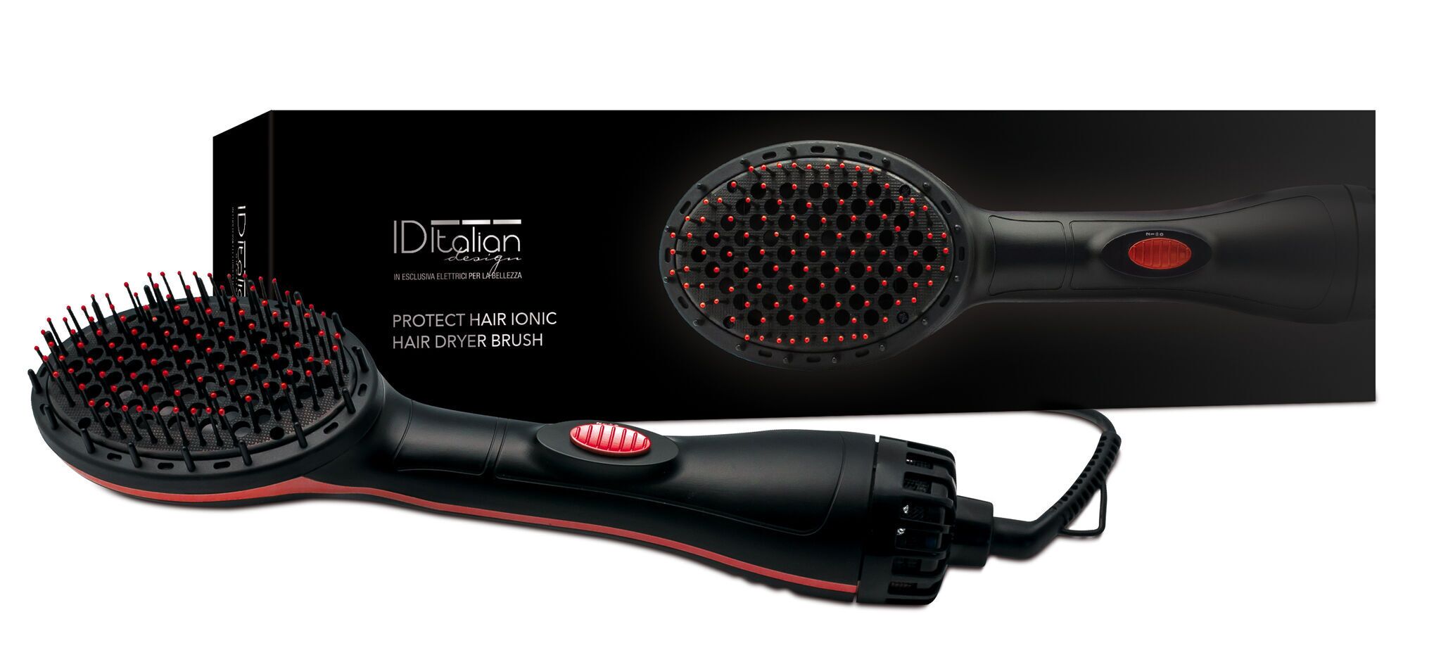 Italian Design Protect Hair Ionic Brosse'sèche-cheveux noir Parfait état N/A reconditionné disponible sur Refurbed | Dero