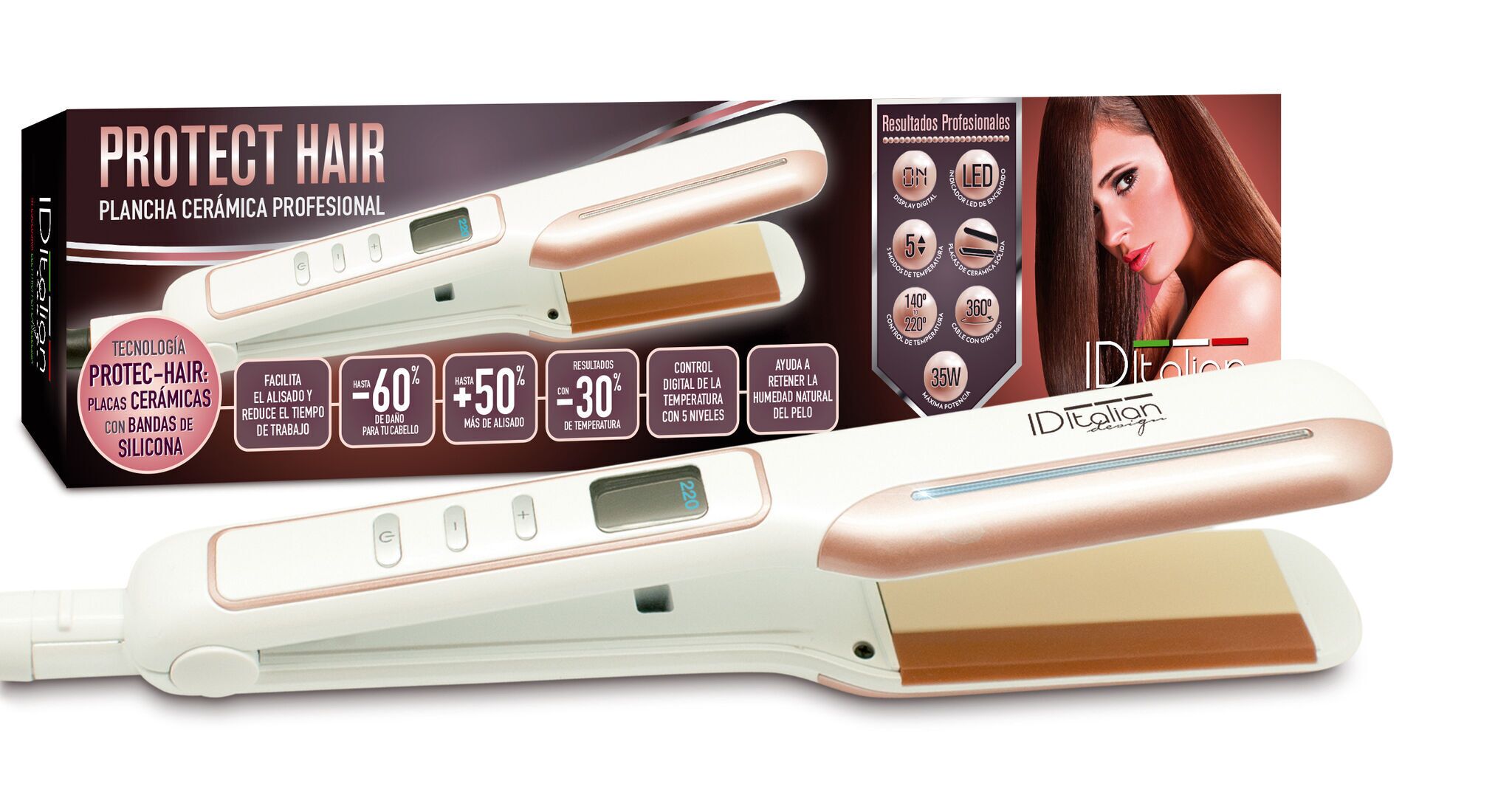 Italian Design Protect Hair Lisseur blanc Parfait état N/A reconditionné disponible sur Refurbed | Dero