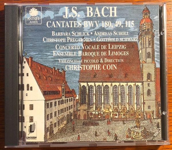J. S. Bach* - Barbara Schlick, Andreas Scholl, Christoph Prégardien, Gotthold Schwarz, Ensemble Baroque De Limoges, Concerto Vocale Leipzig, Christophe Coin - Cantates BWV 180, 49, 115 Bon état - 10,56 € J. S. Bach* - Barbara Schlick, Andreas Scholl, Christoph Prégardien, Gotthold Schwarz, Ensemble Baroque De Limoges, Concerto Vocale Leipzig, Christophe Coin - Cantates BWV 180, 49, 115 Bon état reconditionné disponible sur Label Emmaüs