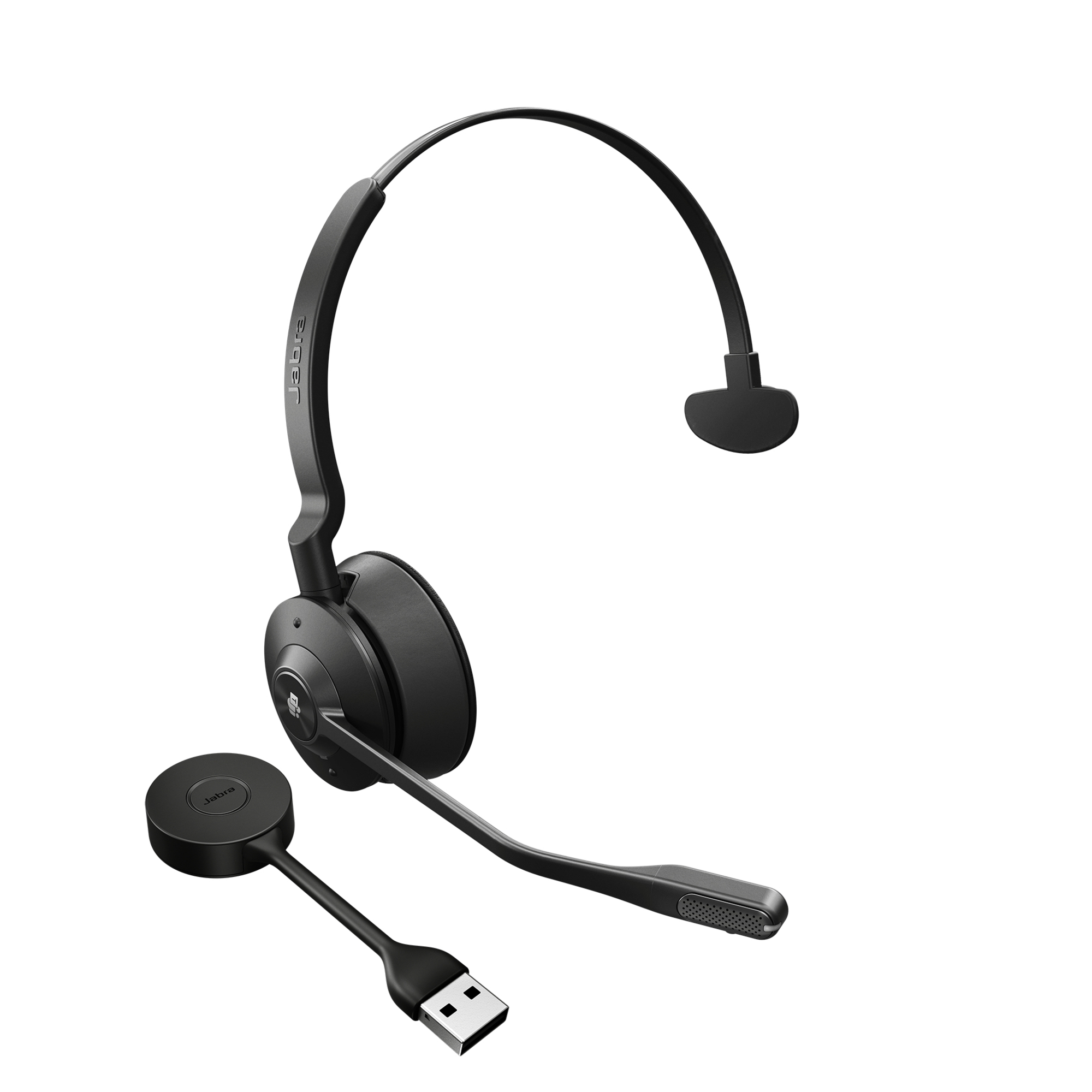 Jabra Engage 55 Casque Sans fil Arceau Bureau/Centre d'appels Noir, Titane - Excellent état Parfait état Jabra reconditionné disponible sur Pixmania
