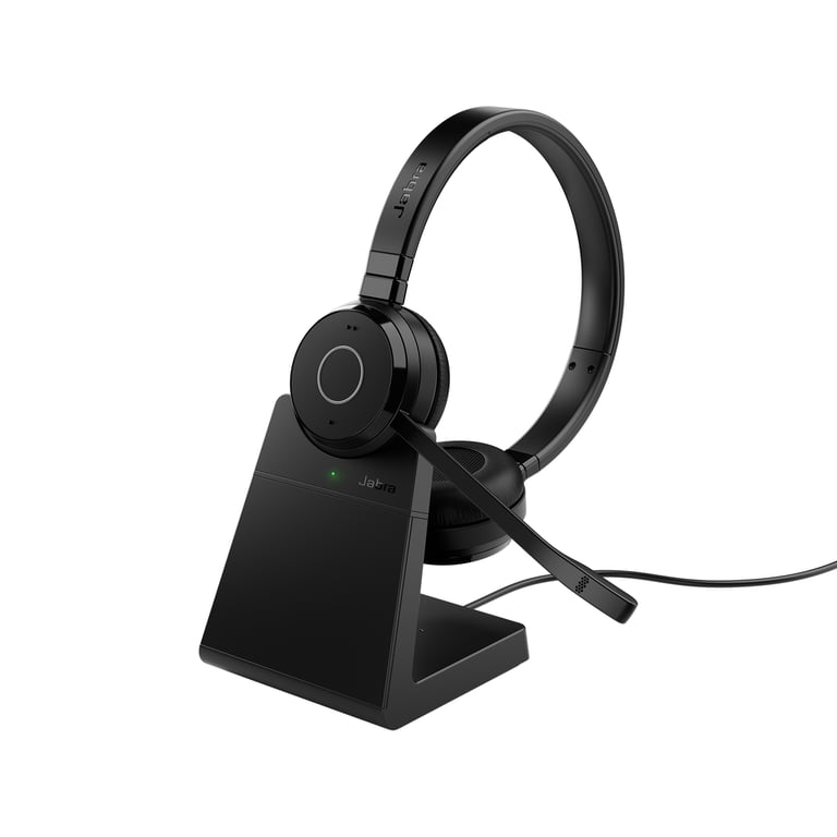Jabra Evolve 65 TE Casque Avec fil &sans fil Arceau Bureau/Centre d'appels USB Type-A Bluetooth Socle de chargement Noir - Excellent état Parfait état Jabra reconditionné disponible sur Pixmania | Dero