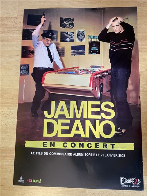 James Deano - En concert - Le Fils du Commisaire - 40x60cm - Affiche État correct reconditionné disponible sur Fnac