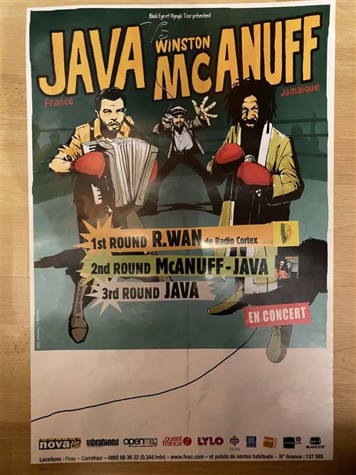 Java Vs Winston McAnuff - En Concert - 40x60cm - Affiche État correct - 13,99 € Java Vs Winston McAnuff - En Concert - 40x60cm - Affiche État correct reconditionné disponible sur Fnac