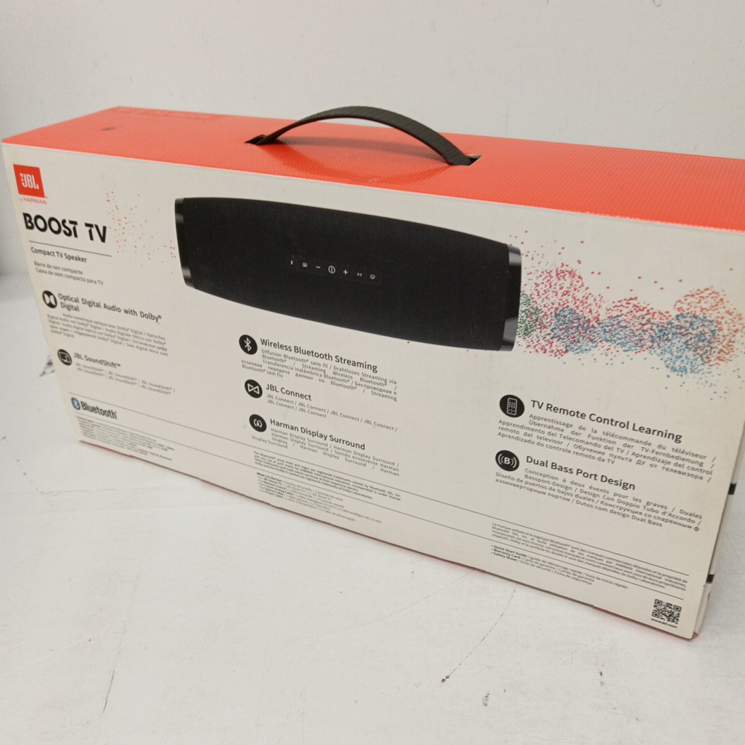 Voir photo 4 de JBL Boost TV Barre de son sans fil Noir ( sans télécommande) JBL Boost TV Barre de son sans fil Noir ( sans télécommande) Très bon état reconditionné photo 4
