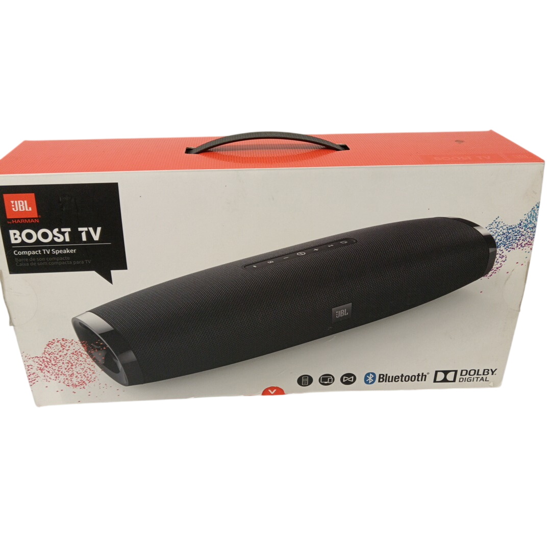 JBL Boost TV Barre de son sans fil Noir ( sans télécommande) Très bon état - 48,00 € JBL Boost TV Barre de son sans fil Noir ( sans télécommande) Très bon état reconditionné disponible sur Label Emmaüs