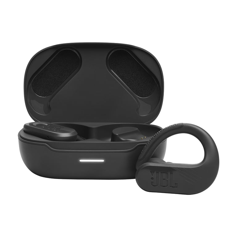 JBL Endurance Peak 3 Black Casque True Wireless Stereo (TWS) Crochets auriculaires Appels/Musique/Sport/Au quotidien USB Type-C Bluetooth Socle de chargement Noir - Très bon état Très bon état JBL reconditionné disponible sur Pixmania