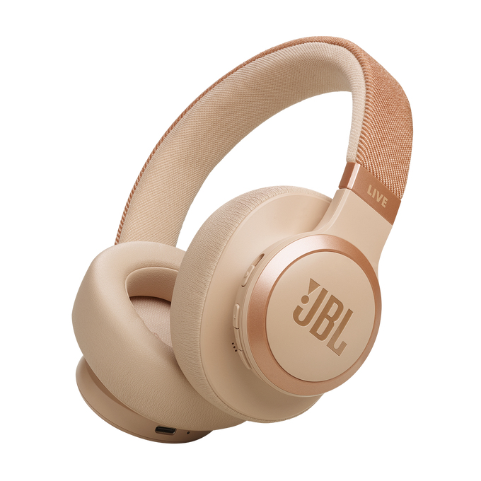 JBL Live 770NC Casque Sans fil Arceau Appels/Musique Bluetooth Sable - Très bon état Très bon état JBL reconditionné disponible sur Pixmania