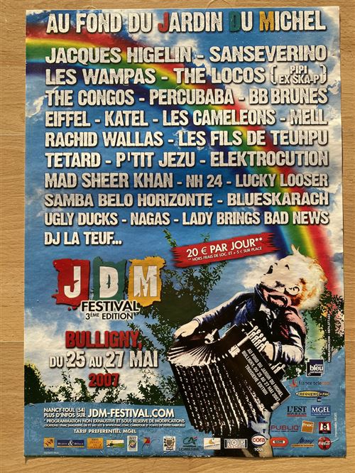 JDM Festival - 3ème édition 2007 - 30x40cm - Affiche État correct N/A reconditionné disponible sur Fnac