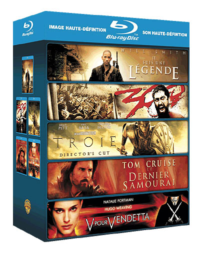 Je suis une Légende - 300 - Troie - Le Dernier Samouraï - V pour Vendetta - Blu-Ray État correct reconditionné disponible sur Fnac