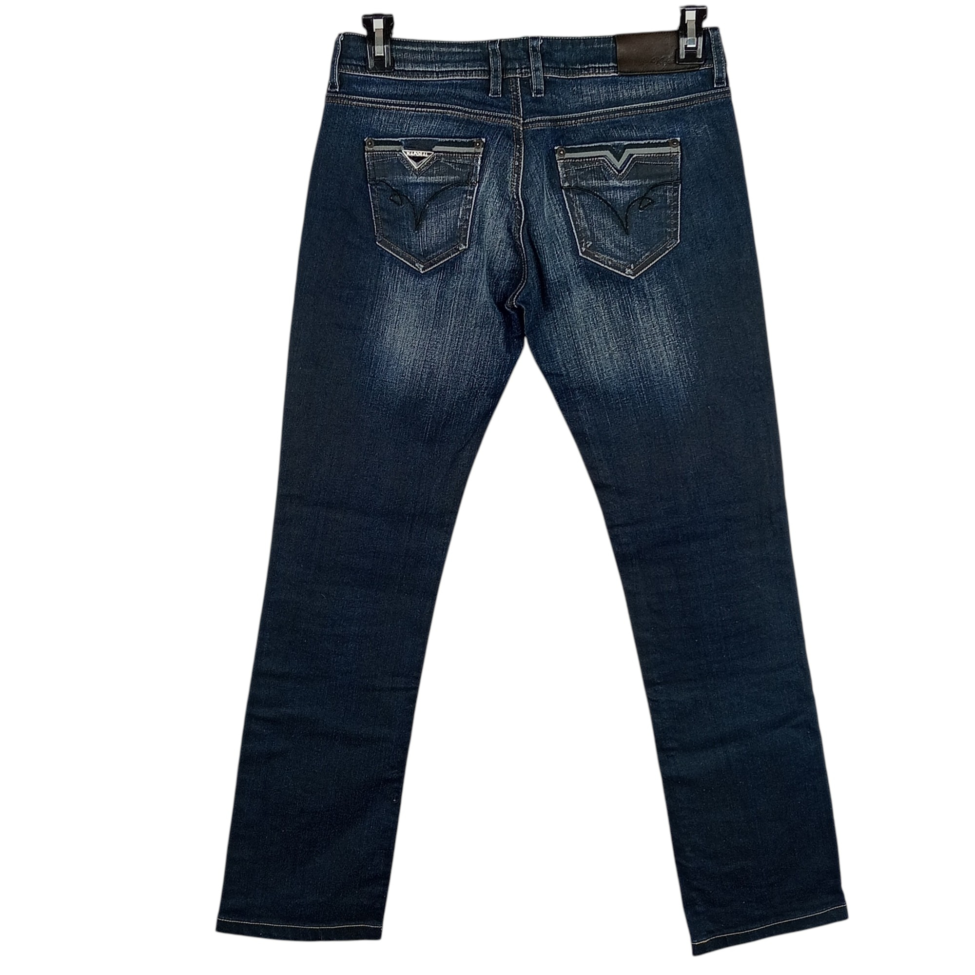 Voir photo 2 de Jean - femme - marque Kaporal - coupe longue - couleur bleu marine - taille US 30- FR 40 Jean - femme - marque Kaporal - coupe longue - couleur bleu marine - taille US 30- FR 40 Très bon état reconditionné photo 2