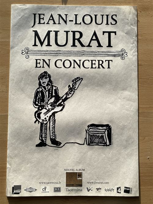 Acheter Jean-Louis Murat - En concert - Taormina - 49x34cm - Affiche État correct - 14,99 € Jean-Louis Murat - En concert - Taormina - 49x34cm - Affiche État correct N/A reconditionné disponible sur Fnac