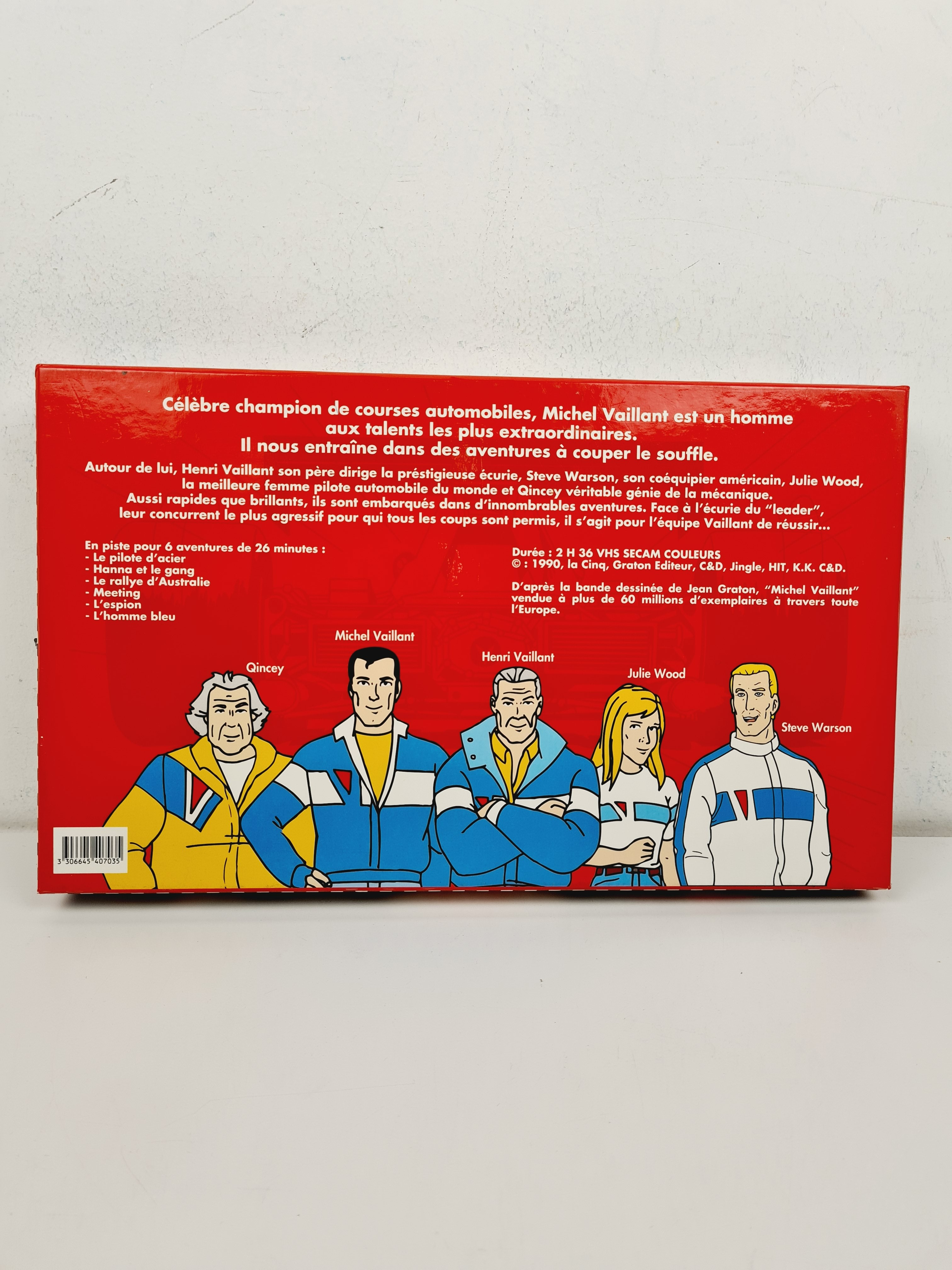 Voir photo 5 de Jeu ancien - Coffret VHS Michel Vaillant 3 Cassettes vidéo - 6 ans + Jeu ancien - Coffret VHS Michel Vaillant 3 Cassettes vidéo - 6 ans + bon état reconditionné photo 5