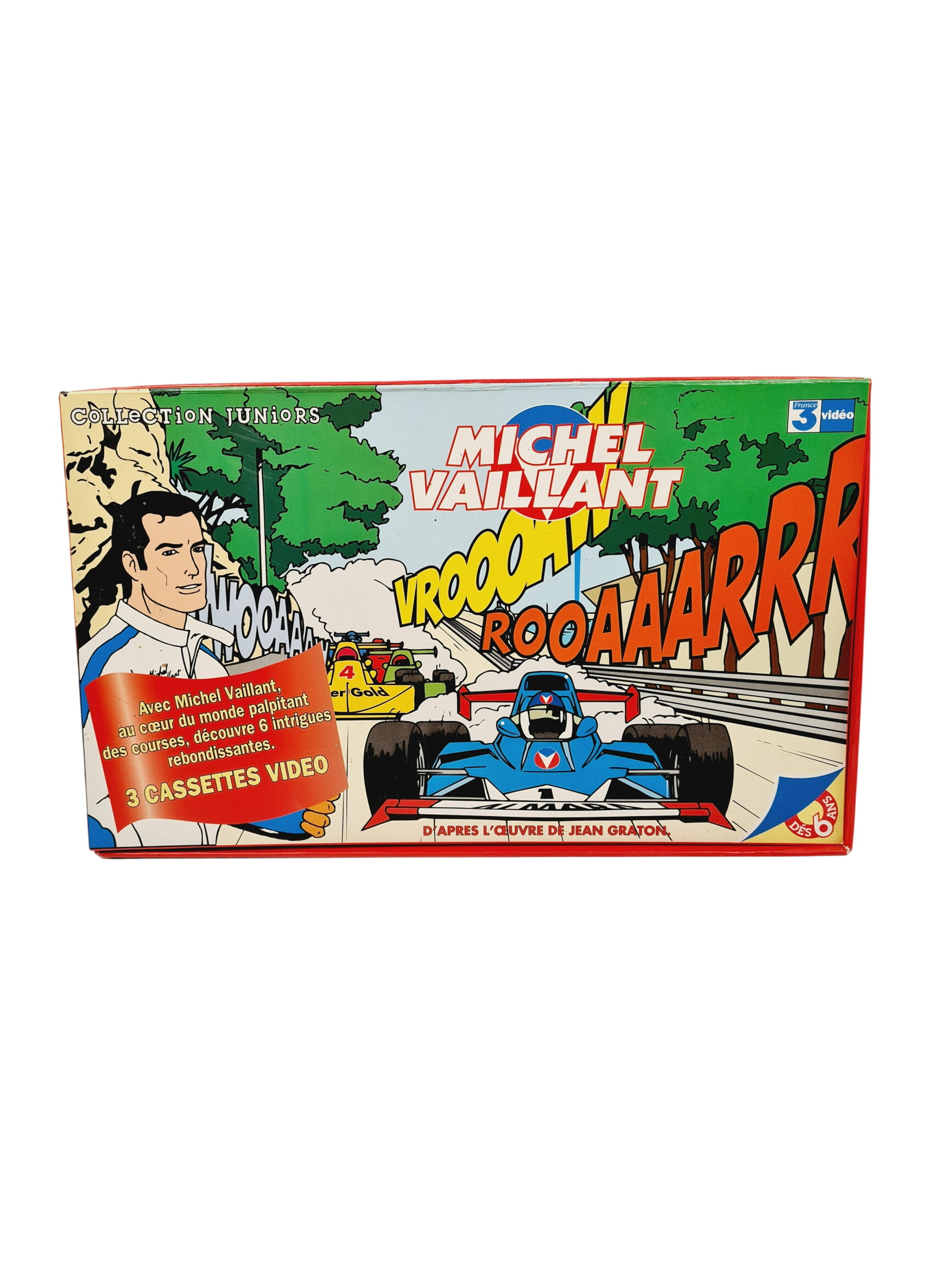 Jeu ancien - Coffret VHS Michel Vaillant 3 Cassettes vidéo - 6 ans + bon état - 25,00 € Jeu ancien - Coffret VHS Michel Vaillant 3 Cassettes vidéo - 6 ans + bon état reconditionné disponible sur Label Emmaüs