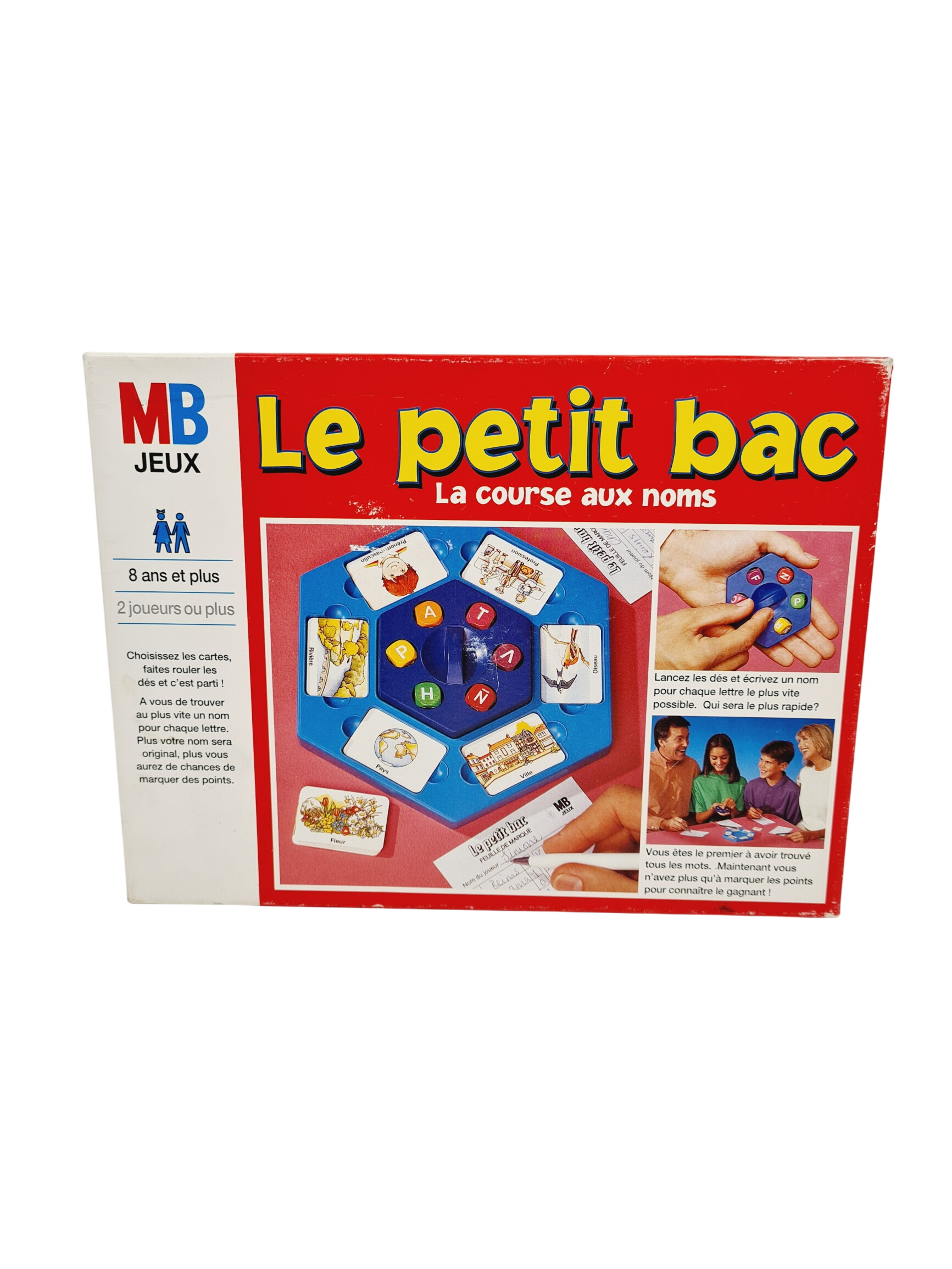 Jeu ancien - Le petit bac - jeu vintage la course aux noms lettres mots - MB 1996 - 8 ans + Bon état - 10,00 € Jeu ancien - Le petit bac - jeu vintage la course aux noms lettres mots - MB 1996 - 8 ans + Bon état reconditionné disponible sur Label Emmaüs