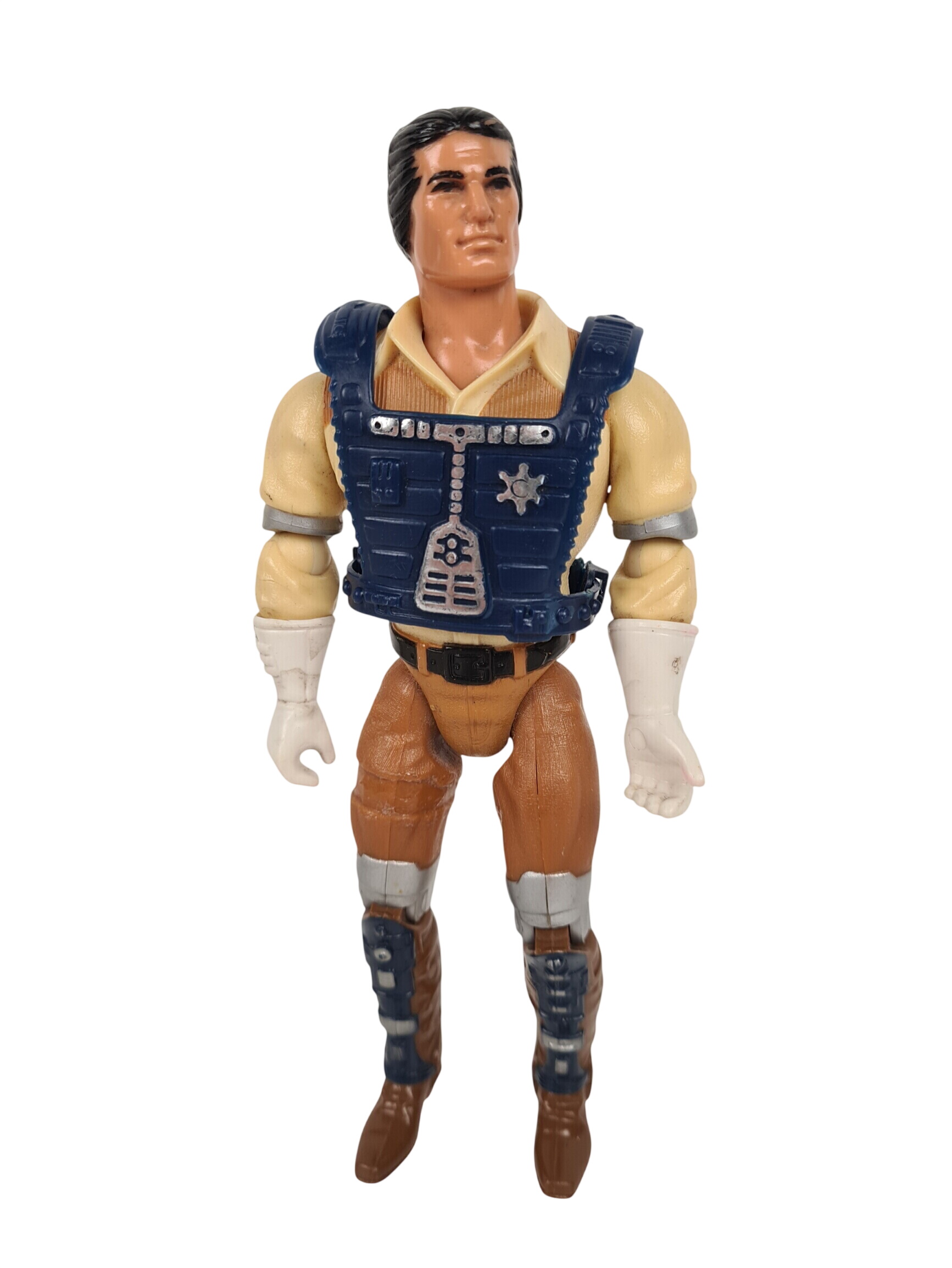 Jeu anciens - Figurine articulée vintage - Mattel Marshal Bravestarr 8 avec gilet - 1986 - Filmation Bon état - 15,00 € Jeu anciens - Figurine articulée vintage - Mattel Marshal Bravestarr 8 avec gilet - 1986 - Filmation Bon état reconditionné disponible sur Label Emmaüs