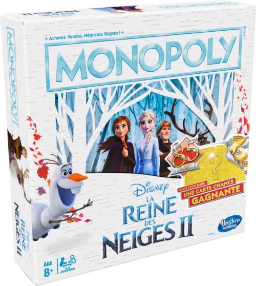 Jeu classique Hasbro Gaming Monopoly Disney La Reine des Neiges 2 85 ans État correct reconditionné disponible sur Fnac