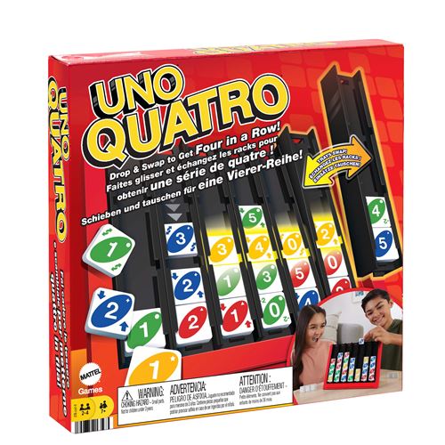 Jeu classique Mattel Uno Quatro État correct Mattel reconditionné disponible sur Fnac