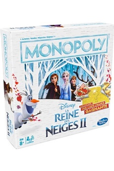 Jeu classique Monopoly Disney La Reine des Neiges 2 85 ans Très bon état Hasbro Gaming reconditionné disponible sur Darty
