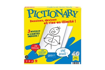 Jeu classique Pictionary Bon état Mattel reconditionné disponible sur Darty