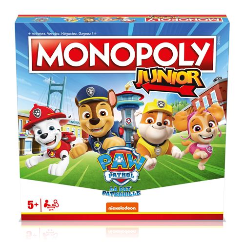 Jeu classique Winning Moves Monopoly Junior Paw Patrol La Pat’Patrouille État correct Winning Moves reconditionné disponible sur Fnac