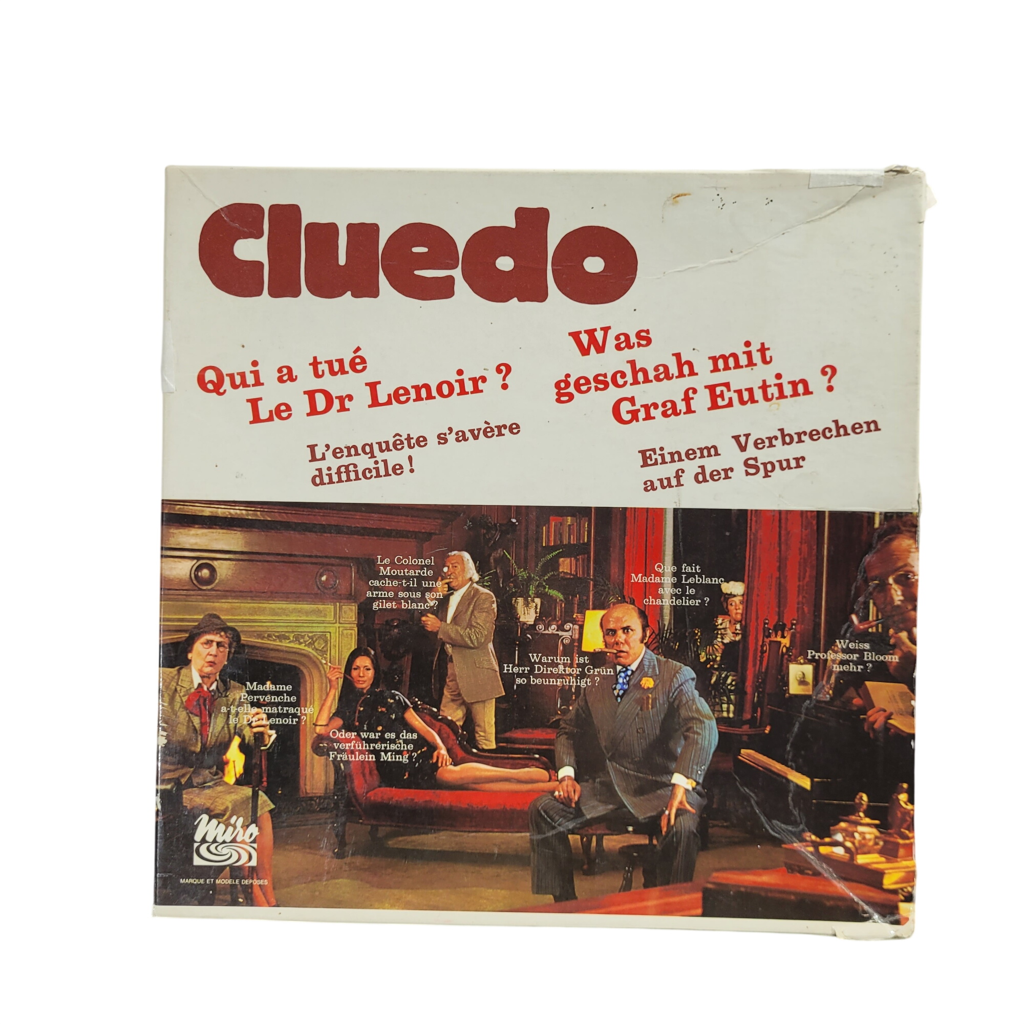 Acheter Jeu Cluedo Vintage - Édition Miro Années 60 - Quasi complet État correct - 25,00 € Jeu Cluedo Vintage - Édition Miro Années 60 - Quasi complet État correct reconditionné disponible sur Label Emmaüs
