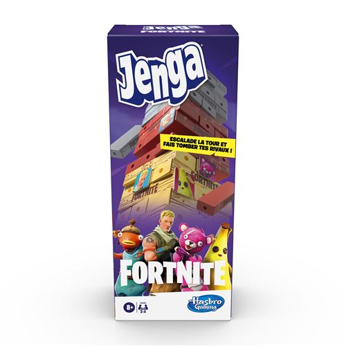 Jeu d'adresse Hasbro Jenga Edition Fortnite État correct Hasbro Gaming reconditionné disponible sur Fnac