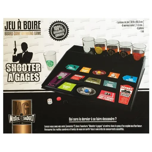 JEU D'ALCOOL SHOOTER À GAGS 6 VERRES + PLATEAU DRINKING GAME AMBIANCE FÊTE Bon état reconditionné disponible sur Rakuten