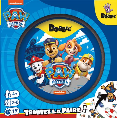 Jeu d’ambiance Asmodee Dobble Paw Patrol Pat’Patrouille État correct Asmodee reconditionné disponible sur Fnac