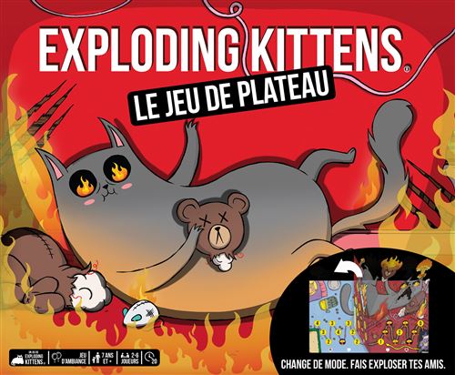 Jeu d’ambiance Asmodee Exploding Kittens Le jeu de plateau État correct Asmodee reconditionné disponible sur Fnac