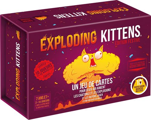 Jeu d’ambiance Asmodee Exploding Kittens État correct Asmodee reconditionné disponible sur Fnac