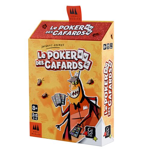 Jeu d’ambiance Gigamic Le Poker des Cafards État correct reconditionné disponible sur Fnac