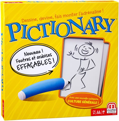 Jeu d'ambiance Mattel Pictionary État correct Mattel reconditionné disponible sur Fnac