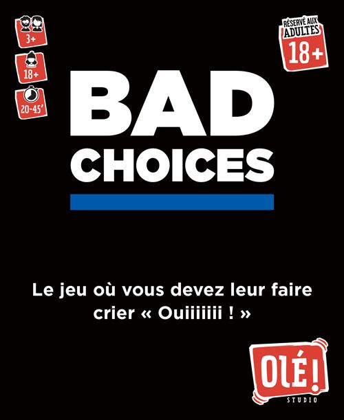 Jeu d’ambiance Olé Studio Bad Choices État correct reconditionné disponible sur Fnac