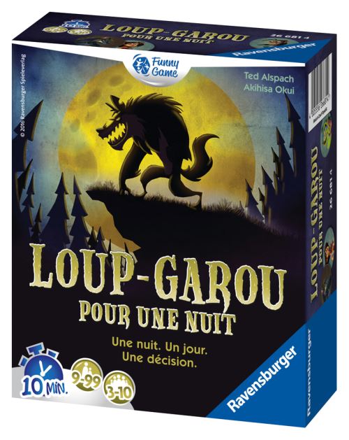 Acheter Jeu d'ambiance Ravensburger Loup-garou pour une nuit État correct - 10,00 € | Dero Jeu d'ambiance Ravensburger Loup-garou pour une nuit État correct N/A (Il n'y a pas assez d'in reconditionné disponible sur Fnac | Dero