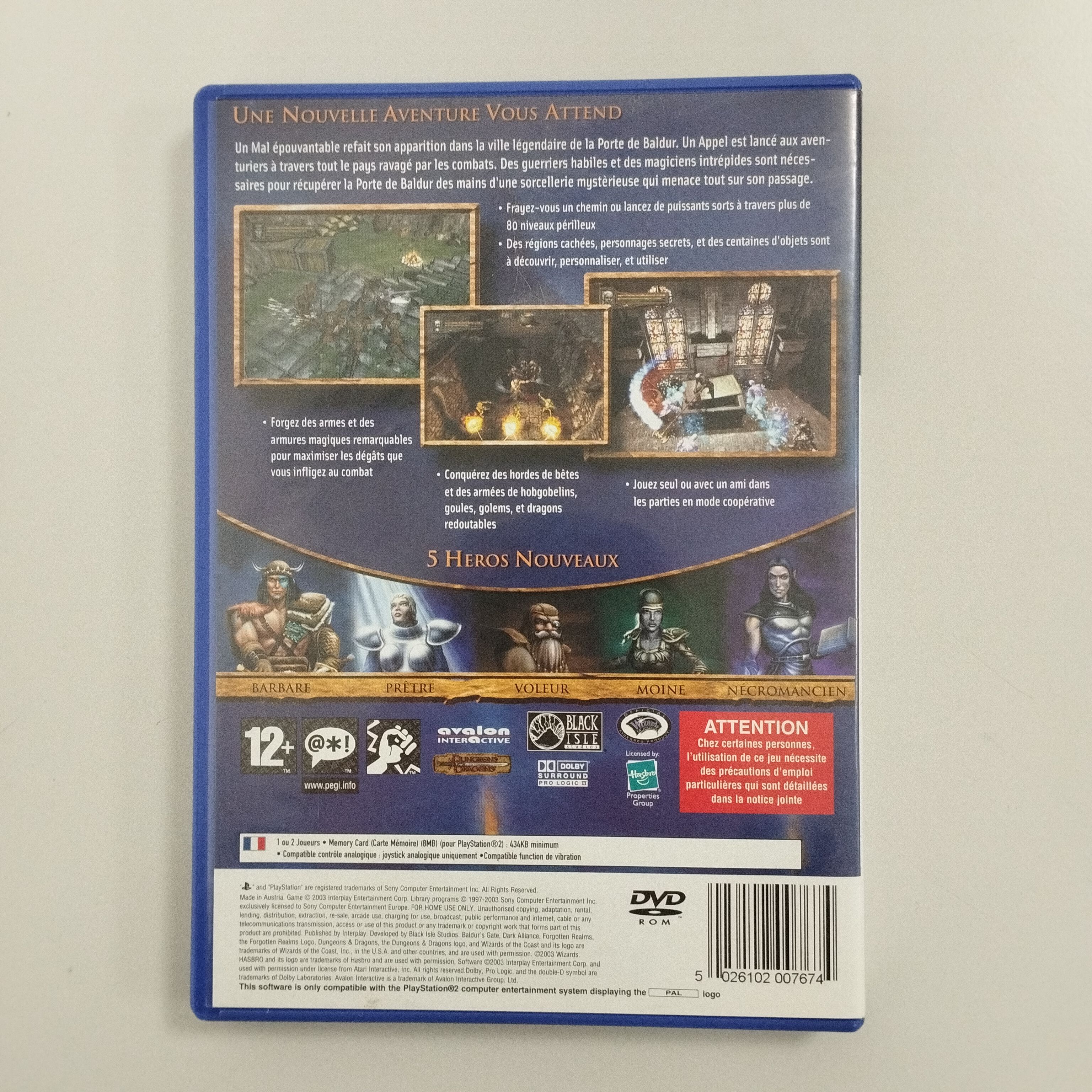 Voir photo 2 de Jeu d'aventures heroic-fantasy pour la PS2 : Baldur's Gate Dark Alliance II Jeu d'aventures heroic-fantasy pour la PS2 : Baldur's Gate Dark Alliance II Très bon état reconditionné photo 2