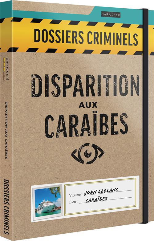 Jeu d'enquête Asmodee Dossiers Criminels Disparition aux Caraïbes État correct reconditionné disponible sur Fnac