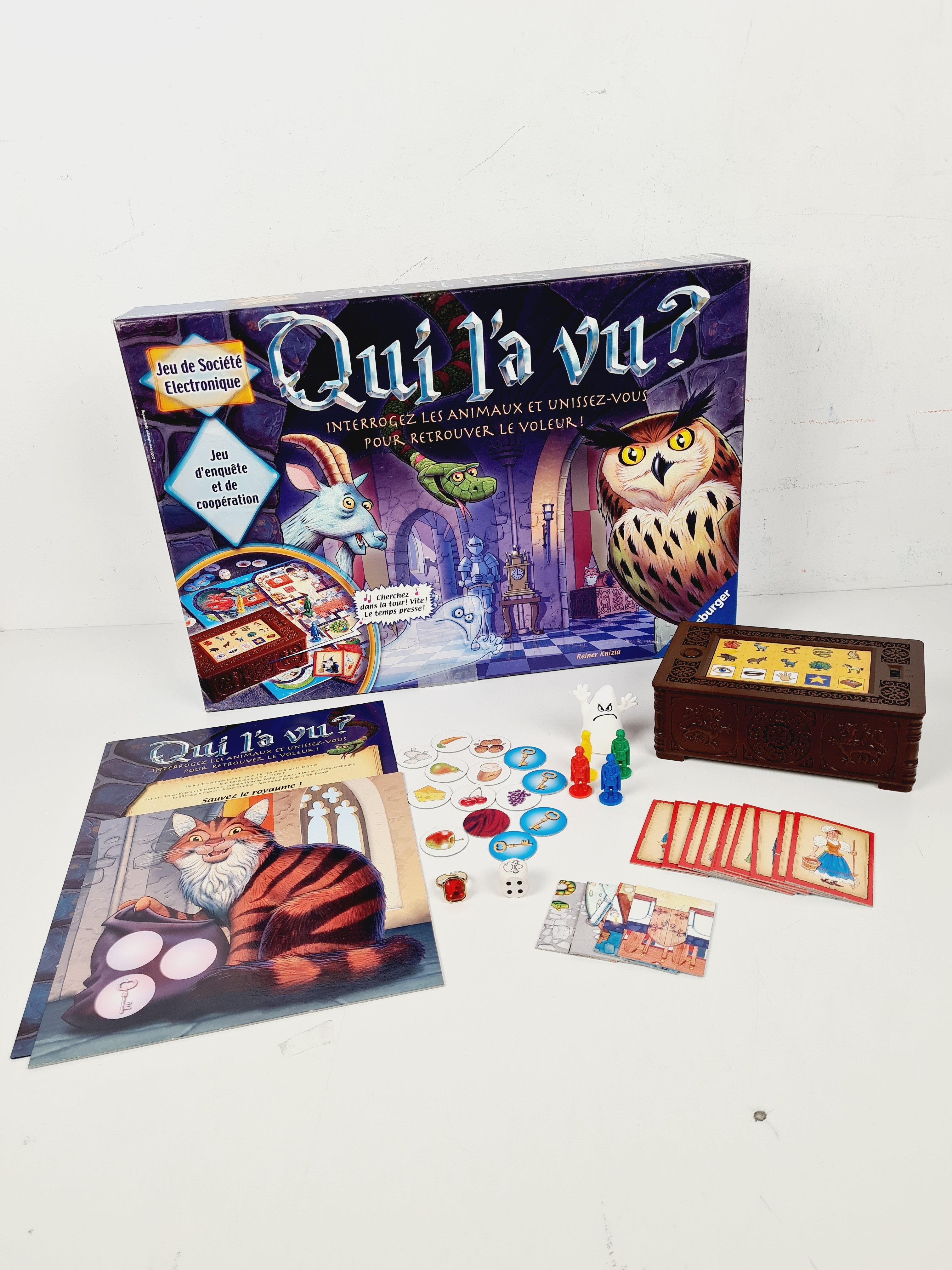 Voir photo 2 de Jeu d'enquête et de coopération - Qui là vu ? - Ravensburger - 6 ans + Jeu d'enquête et de coopération - Qui là vu ? - Ravensburger - 6 ans + Bon état reconditionné photo 2