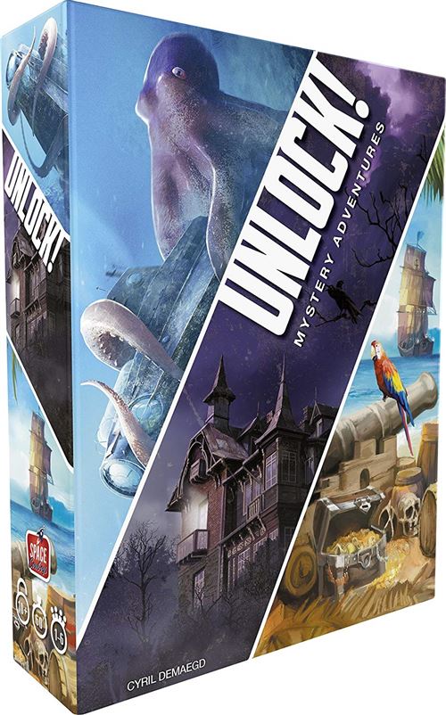 Jeu d'escape game Asmodee Unlock Mystery Adventures État correct Asmodee reconditionné disponible sur Fnac